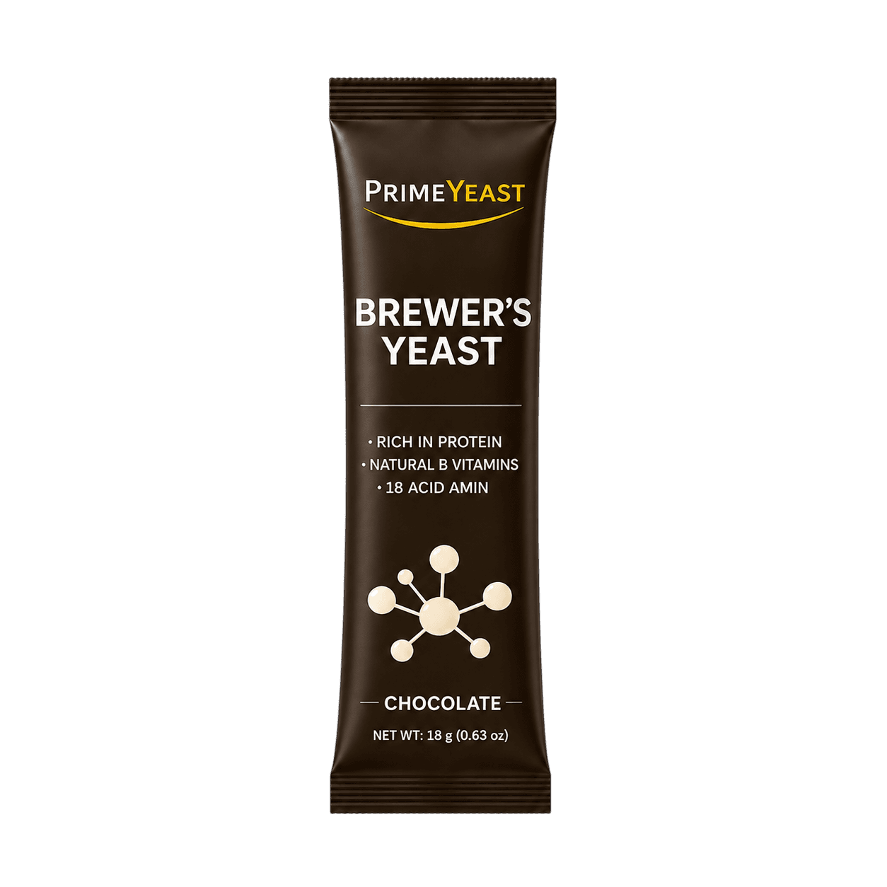 PrimeYeast Brewer's Yeast – Chocolate – Gói lẻ (18g)